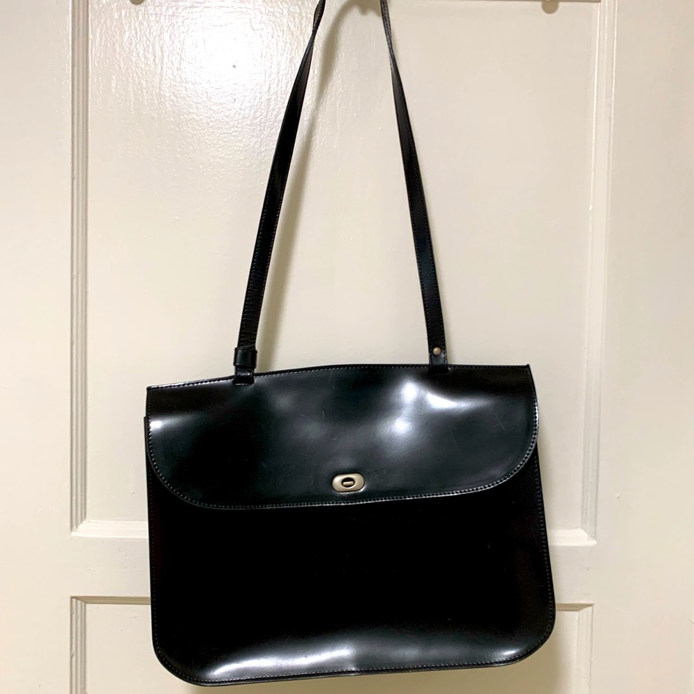 Barney’s New York black leather purse